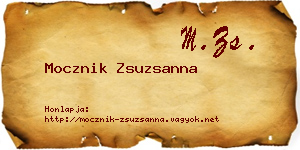 Mocznik Zsuzsanna névjegykártya